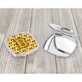 thumbnail image 3 of Letter B Football Black Old Gold and White Compact Mirror CJ1080-BSCM, 3 of 4