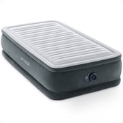 Open Box Intex Comfort Dura-Beam Plush Airbed Mattress with Built-In Pump Twin