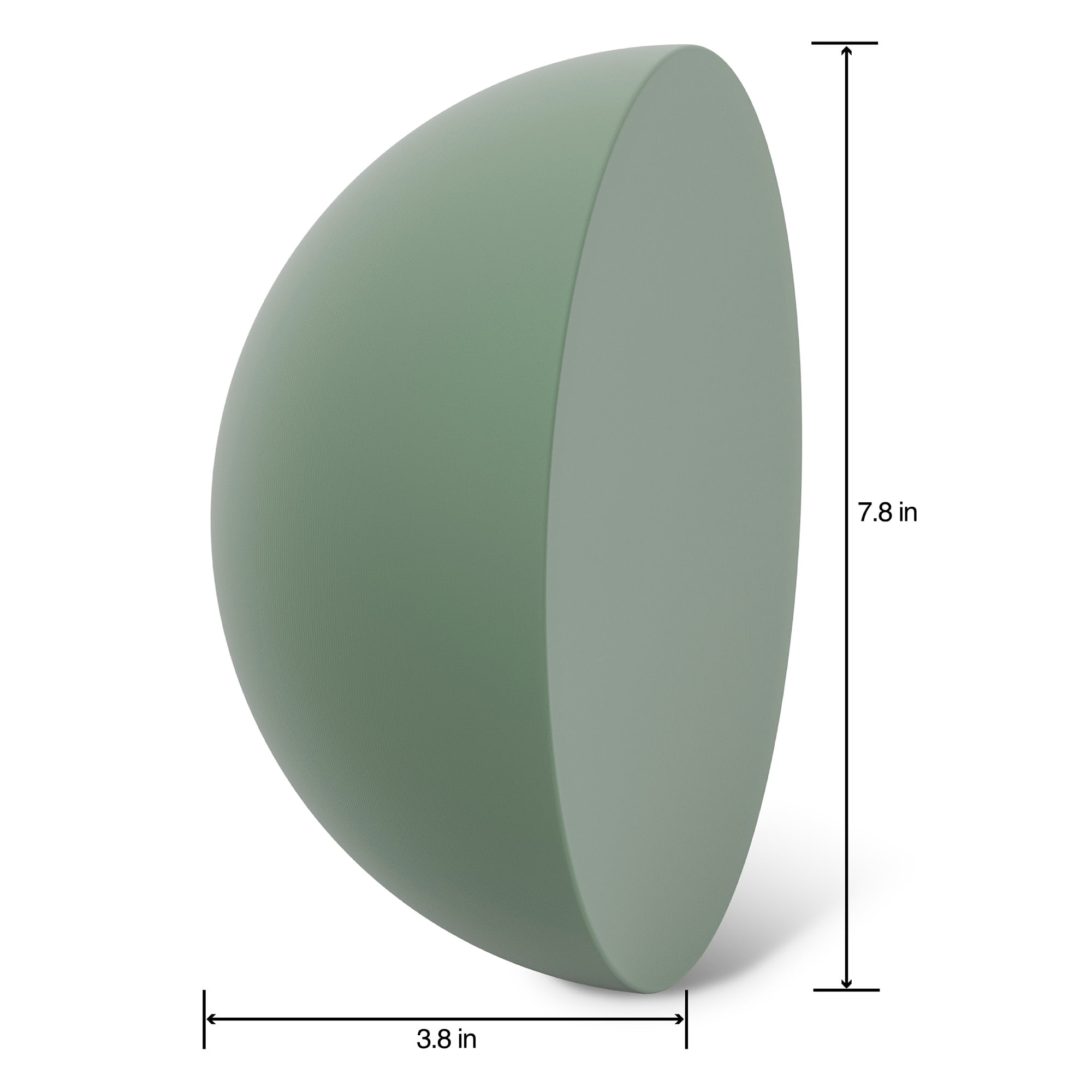 (2 pack) FloraCraft Floral Desert DryFōM Half Ball 3.8 inch x 7.8 inch Green
