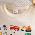 thumbnail image 5 of felwors Toddler Baby Boy Fall Outfits 12 18 24 Months 2T 3T 4T Boys Winter Clothes Long Sleeve Trucks Sweatshirt Pants Set, 5 of 6