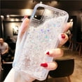 thumbnail image 2 of Liquid Glitter Compatible with iPhone X Case, Hard Back Colorful Bling Quicksand Phone Case for iPhone Xs (Pink Glitter), 2 of 2