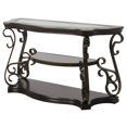 thumbnail image 4 of Hassch Console Table 54" Traditional Entryway Side Table with Storage Shelf Metal Legs for Living Room, Brown, 4 of 10