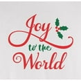 thumbnail image 4 of Old Glory Mens Christmas Joy to the World Script Long Sleeve T Shirt, 4 of 6