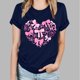 thumbnail image 5 of Camisetas de Manga Corta para las Mujeres de Moda Imprimir Cuello Redondo Camiseta, Mezcla de Poliéster Ligero para Primavera Verano Otoño, 5 of 8