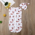 thumbnail image 3 of SUNSIOM Newborn Infant Baby Cartoon Animal Zipper Swaddle Wrap Blanket + Hat, 3 of 9