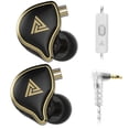thumbnail image 2 of QKZ ZXD Auriculares con cable 3.5 mm portátil 360 grados en audio auricular interior al aire libre transparente en vivo ejercitando auriculares caminando negro con micrófono Advancent EL014470-02, 2 of 7