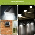 thumbnail image 2 of TeqHome LED Solar Powered Stair Lights Dusk-To-Dawn Waterproof Garden Pathway Patio Fence Lamp, 2 of 8