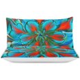 thumbnail image 3 of HAHDAXIA Floral Pattern Bedding Solid Comforter Set for All Seasons 3 Pieces(1 Comforter+2 Pillowcases) Soft Microfiber Bedding Set Full(79"x90"), 3 of 7