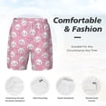 thumbnail image 6 of Picia Cute Cat pattern Mens Swim Trunks with Compression Liner Stretch Beach Shorts Quick Dry with Zipper Pockets No-Chafing Board Shorts-XX-Large, 6 of 9