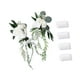 thumbnail image 5 of Flores en el respaldo de la silla de la boda, banco floral para el pasillo, decoración floral para el pasillo de la ceremonia de boda Blanco, 5 of 7