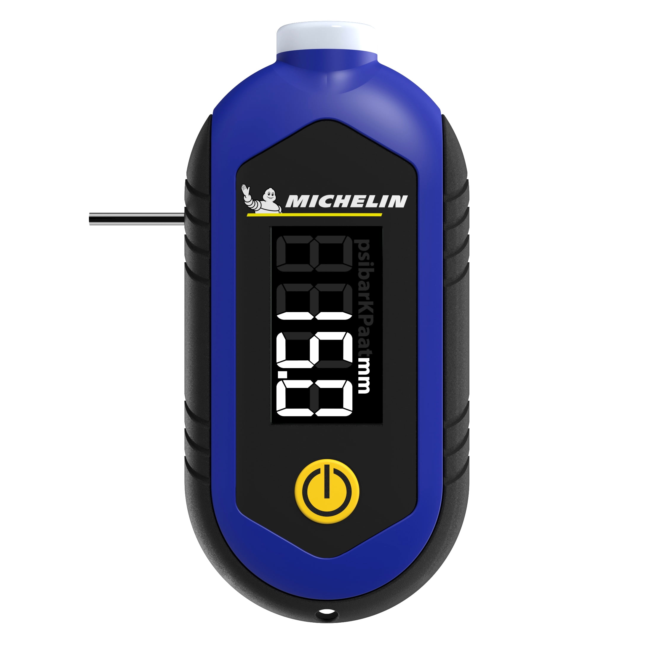 Michelin Tire Tread Depth and Pressure Gauge 1 Pack, Black