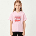 thumbnail image 2 of Miniature Version My Mom Girls Graphic Tee, Retro Floral Family 100% Cotton Kids Short Sleeve T-Shirt, 2 of 5