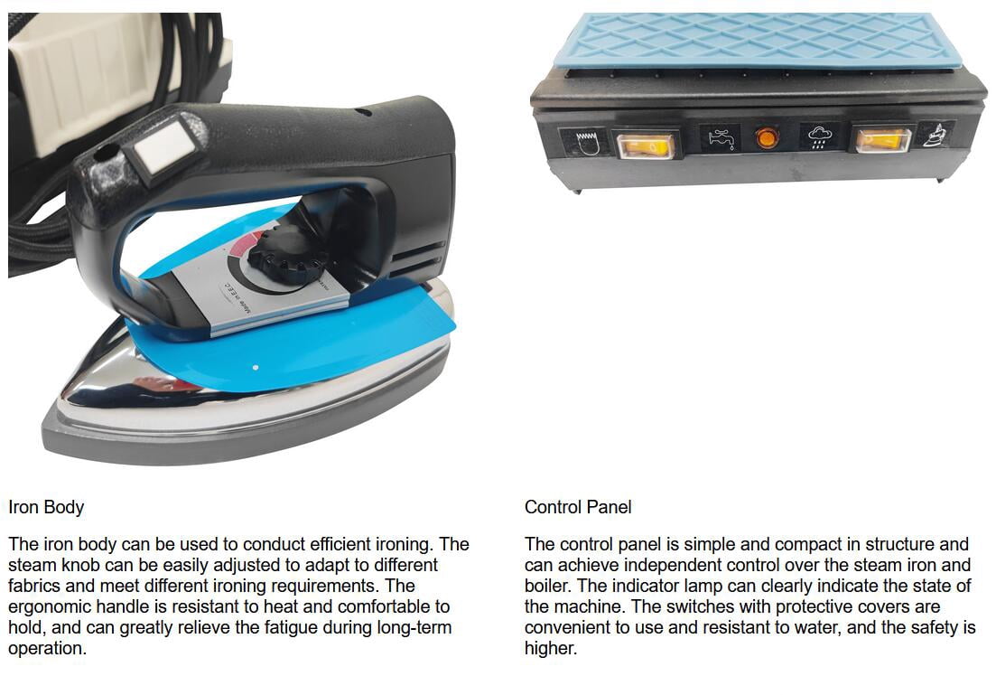 Industrial Steam Iron Electric Iron High Pressure Steam Iron with 2L High-Capacity Water Tank