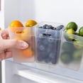 thumbnail image 3 of YOPTOP Refrigerator Organizer Bins   Fridge Side Door Storage Containers Plastic Translucent Pack of 2,2pcssmall, 3 of 5