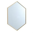 thumbnail image 5 of Metal frame hexagon mirror 30 inch in Brass, 5 of 5