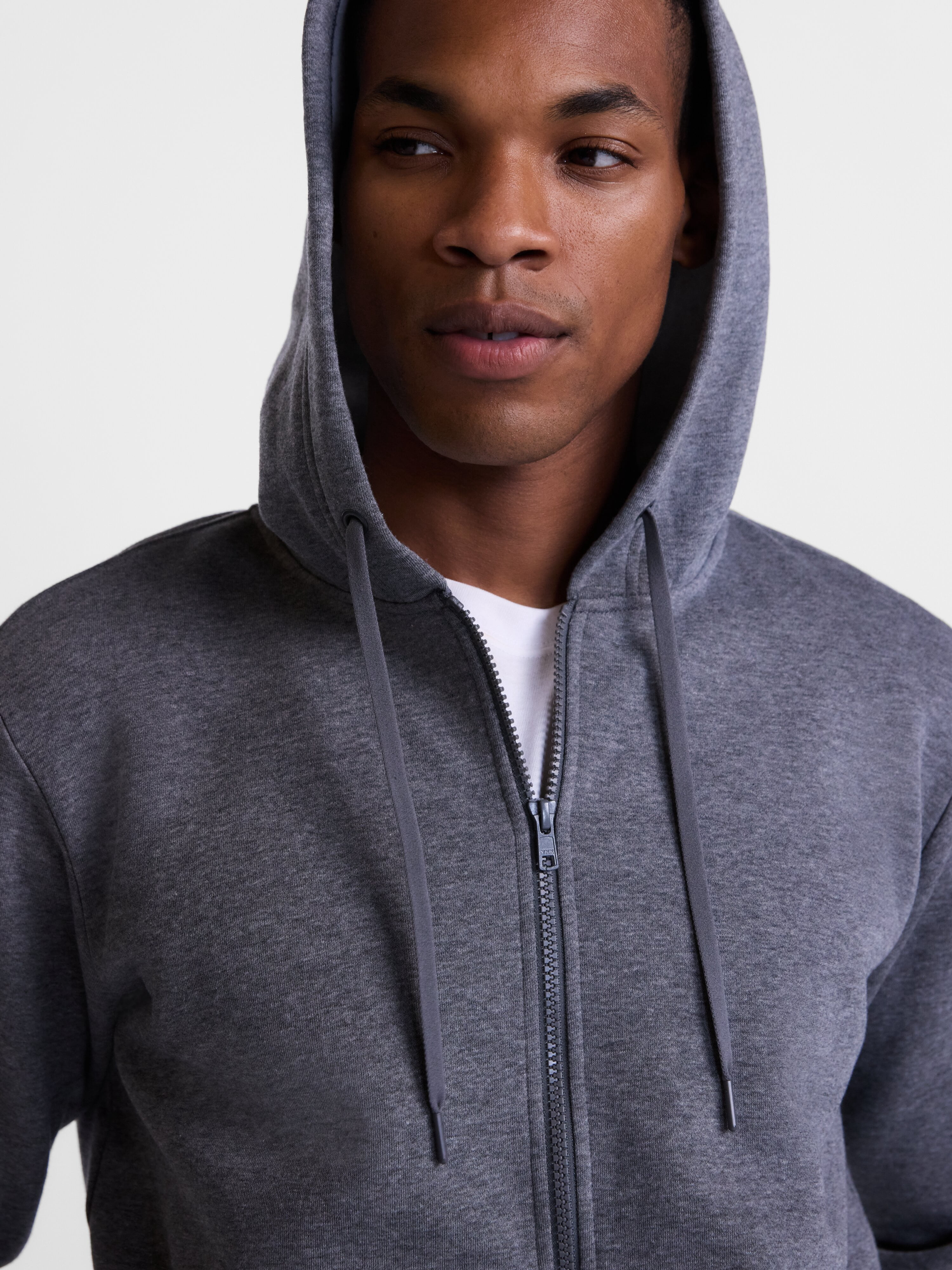 Athletic Works Men's and Big Men's Zip Up Fleece Hoodie Sweatshirt, Sizes XS-4XLT