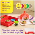 thumbnail image 6 of Kinetic Sand, SquishPizza Activity Playset with 1lb Play Sand & 5 Tools, 6 of 17