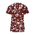 thumbnail image 5 of Patlollav Pntutb Womens Short Sleeve Tops,Ladies Print Loose Top/Shirt, 5 of 6