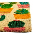 thumbnail image 5 of Juvale Natural Coco Coir Door Mat with Cactus Design for Outside, Entryway, 17 x 30 Inch Welcome Rug for Front Door, Porch, 5 of 5