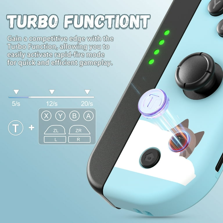 Gamrombo Game Controller for Nintendo Switch L R Turbo Function