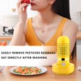 thumbnail image 1 of Purificador De Alimentos Lavadora de frutas y verduras, USB, elimina el purificador de alimentos con pesticidas (amarillo) Wdftyju Libre de BPA, 1 of 3