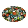 thumbnail image 2 of Bingfone Christmas Tree Skirt Mat Christmas Decoration Interior 48" -Balls, 2 of 6