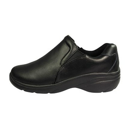 M&M Scrubs - Leather Slip-On Nursing Shoe (Best All White Leather Nursing Shoes)