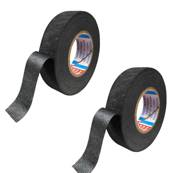 Lindmeyers Heat-Resistant Adhesive Tapes Flame-Retardant Cloth Sticky Fabric, Black