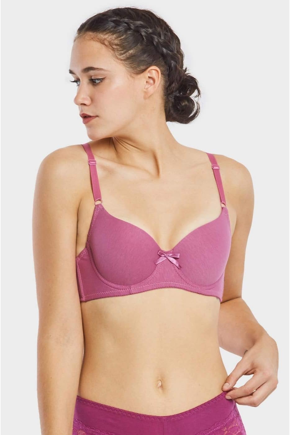 Mamia Women's Basic Plain Bras (Packs 6)-32B-Desire : : Clothing,  Shoes & Accessories