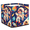 Multicolor 2, variant on CURLYOOT Starry Sky Astronaut Cube Storage Bin, 13 x 13 x 13 Storage Cube Bins for Organizing, Planet Universe Fabric Foldable Baskets with Handles for Closet, Shelves, Clothes