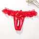 thumbnail image 3 of Ropa interior de encaje de cuerda Sexy para mujer, con lazo trasero Bragas, tanga con parte trasera en T, lencería transparente, bragas lindas con perlas, nuevo, 3 of 5
