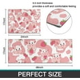 thumbnail image 2 of Strawberry Cow Kitchen Mats Set 2 Piece Pink Strawberry Cow Decorative Rugs for Kitchen Low-Profile Strawberry Cow Floor Mats Decorations for Home Kitchen (17x48+17x24 Cute Cow Kitchen Rug), 2 of 6
