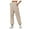 DS12-Khaki, variant on IYYVV Sweatpants for Women with Pockets Elastic Waist Pants Cinch Bottom Pants Solid Color Womens Joggers Sweatpants 2024 Dark Gray S