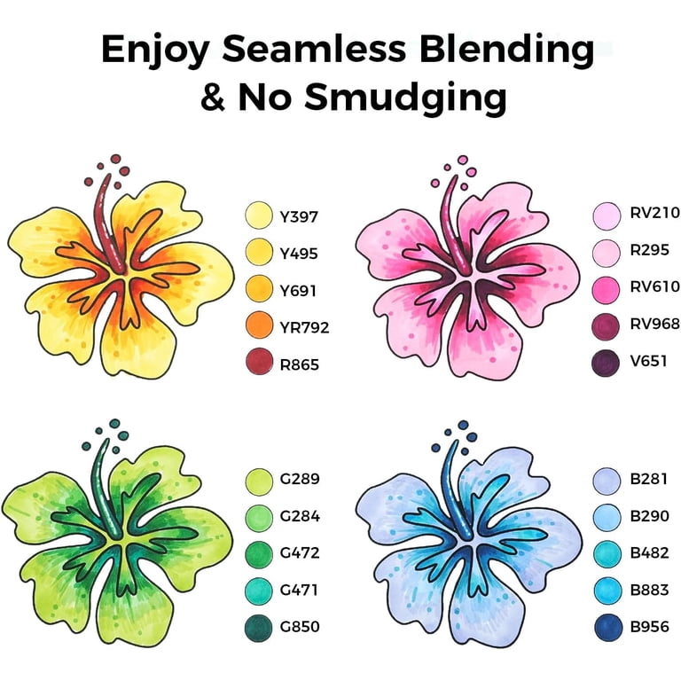 Alcohol Markers, 80 Colors, Dual Tip, Refillable photo 3
