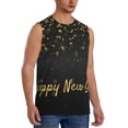 thumbnail image 2 of Fotbe Happy New Year Men's Camiseta sin Mangas Estampada para Hombres, Playera Casual para Gimnasio, Entrenamiento, Playa-Large, 2 of 7