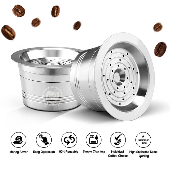 Cafissimo Stainless Steel Reusable Coffee Capsules Reusable Coffee Capsule Cup Filter Compatible with Cafissimo