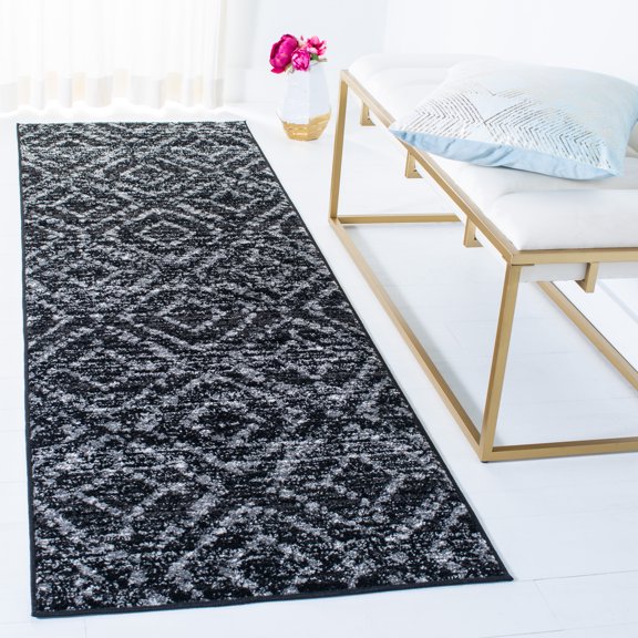 Safavieh Adirondack Lecia Geometric Runner Rug, Black/Ivory, 2'6" x 6'