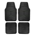 thumbnail image 3 of FH Group Universal Fit Two-tone Car Floor Mats Heavy Duty Rubber Full Set 4Pc - F11313BLACK, 3 of 6