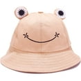 thumbnail image 2 of Dalrosia Cute Frog Bucket Sun Hat Funny Summer Packable Fisherman Cotton Hat Unisex for Adult Women Men Teen Kids, 2 of 8