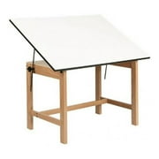 Alvin Solid Oak Office Table Natural Finish 31" x 42" x 30"