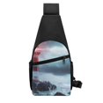 thumbnail image 3 of Disketp Sling Backpack,Multipurpose Crossbody Shoulder Bag Travel Hiking Daypack-Lighthouse in a Stormy Sea, 3 of 6