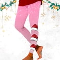 thumbnail image 4 of Medias Afelpadas de Polar Translúcido Gibobby Leggings de yoga ajustados con Estampado navideño degradado para Mujer Rosa XL, 4 of 5
