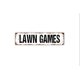 thumbnail image 1 of Letrero de metal rústico para puerta o letrero de calle con el nombre de Lawn Games Tamaño de la placa: 4 x 16 pulgadas, 1 of 4