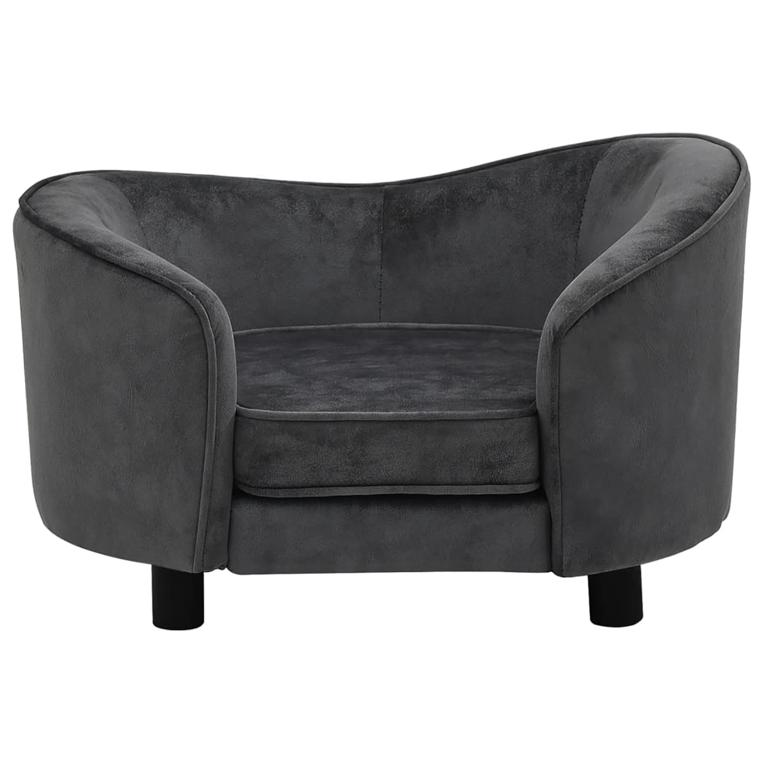 Pefilos 27.2" Dog Sofa Bed for Small Pets, Stylish Pet Sofa/Cat Couch for Furniture Faux Leather, Dark Gray Pefilos 27.2" Dog Sofa Bed for Small Pets, Stylish Pet Sofa/Cat Couch for Furniture Faux Leather, Dark Gray