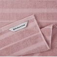 thumbnail image 3 of Juego de toallas de cocina KitchenAid Albany, paquete de 4 unidades, color rosa secado/blanco, 3 of 4