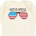 thumbnail image 4 of Inktastic Born in America Boys or Girls Long Sleeve Baby Bodysuit, 4 of 5