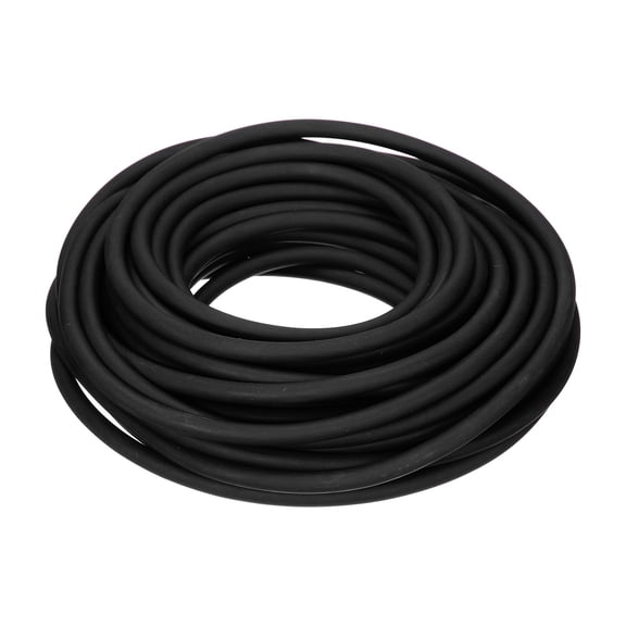 Uxcell Natural Latex Rubber Band, 32.8 ft Slingshots Replacement Bands 0.24"x0.12"(ODxID) Heavy Pull Tube Elastic Rubber Bands for Hunting Shooting Games (Black)