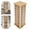 Deep Wood Color, Black, variant on ToppiJoy Square 36 Pairs Sunglass Display Rack, 360° Rotating Sunglass Eyeglass Display Stand for Commercial Eyeglass Sunglasses Deep Wood Color, Black