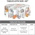 thumbnail image 5 of Round Fall Tablecloth 60 Inch,Thanksgiving Pumpkin Table Cloth Waterproof Autumn Harvest Circle Table Cover for Holiday Party Outdoor Kitchen Dining Table Decoration, 5 of 6