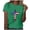 🎉 Green 🎉-30, variant on Frostluinai Womens Tops Dressy Casual Short Sleeve Glitter Shirts Round Neck Sparkly Print T Shirts Lightweight Party Shirts Plus Size Blouses